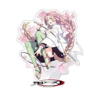 SXYNIO Ghost Killing Acrylic Stand Tokitou Muichirou Figure Desk Decoration Stand Kanroji Mitsuri Model Figure Fans Collection Approx. 16cm (A)