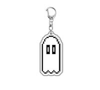 SXYNIO UNDERTALE Acrylic Keyring Game Character Figure Frisk Chara Toriel Sans Papyrus Flowey Napstablook Acrylic Keychain Bag Decorative Pendant Anime Cosplay Party Accessories (A)