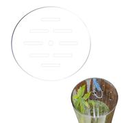SXYYDSG 1 Pcs Acrylic Aquarium Anti-Jumping Lid Cover with Hole, Aquarium Cover Lid to Prevent Fish, Reptiles, Shrimp, Turtles from Jumping Out of The Tank, Thick 3mm (Diameter 7.8inch)