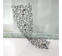 SXYYDSG 2Set Tarantula Enclosure Accessories, Jumping Spider Hide, Spider Terrarium Decoration Praying Mantis Habitat Jumping Spider Climbing Mesh with Magnet(Black)