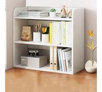 SXZenSpace 2 Tier Desk Shelf Multi Purpose Computer Bookcase for Home Office & Dorm Space Saving Display Rack Sturdy Storage Solution nizing Books Supplies