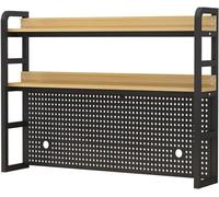 SXZenSpace 2 Tier Industrial Desktop Bookshelf, Bookcase for Computer Desk, Multifunctional Freestanding Storage Rack Display Shelf Office, Home Decor, Kitchen (Size : 75cm)