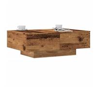 SXZenSpace Coffee Table 90x60x31 cm Old Wood Engineered Wood, Rustic Small with Storage Shelf, Robust Sturdy Living Room Furniture for Lounge, Sofa Side & Centre Use