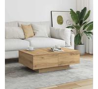 SXZenSpace Coffee Table Artisan Oak 90x60x31 cm Engineered Wood, Sturdy Small with Ample Storage, Modern Living Room Furniture for Lounge, Den, Conservatory