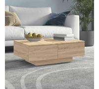 SXZenSpace Coffee Table Sonoma Oak 90x60x31 cm Engineered Wood, Modern Small for Living Room & Sofa Side Use, Easy Assembly