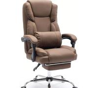 SXZenSpace Executive Swivel Office Chair with Adjustable Reclining and Footrest, Ergonomic High Back Design for Comfortable Computer Use