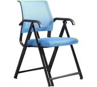 SXZenSpace Foldable Office Chair with Armrests, Ergonomic Mesh Back for Comfortable Computer Desk Use