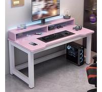 SXZenSpace Gaming Desk, Modern Computer Desk with USB Port, Sl nd Style PC for Writing, Studying, or at Home in The Office A,90CM