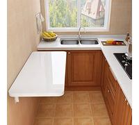 SXZenSpace Invisible Wall Mounted Folding Kitchen Dining Table,Floating Multi-Function Laptop Computer Desk,Home Dressing Table Hanging Laundry Workbench,Space Saving,31 Sizes (120x30cm/47x12