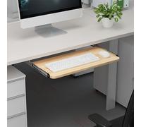 SXZenSpace Keyboard Tray - Under Desk Slide Out Computer Drawer with Silent Rail, Ergonomic Design for Home Office Workstations