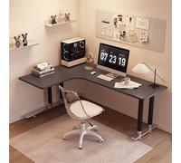 SXZenSpace L-Shaped, Modern Corner Workstation, Space-Saving Home Office Desk, Study Writing Table, ay Window Desktop Computer Table(Gray C,120 * 100 75cm)
