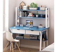 SXZenSpace Modern Computer Desk with and Shelf for Home Office Workstation Study Writing Table Top Shelves (100)