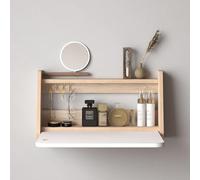 SXZenSpace Multifunctional Drop Leaf Table Computer Workstation Wall Mounted Desk Folding Space Saving Stable Sturdy Construction Wall-Mounted Drop-Leaf For Small Spaces And Home O