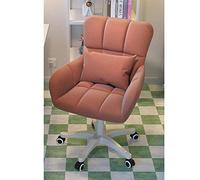 SXZenSpace office chair gaming computer Cute Vanity Chair with Back for Makeup Room,Velvet Fluffy Desk Modern Cozy Office Wheels,Compact Adjustable Swivel Chair,Office Gift