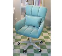 SXZenSpace office chair gaming computer Cute Vanity Chair with Back for Makeup Room,Velvet Fluffy Desk Modern Cozy Office Wheels,Compact Adjustable Swivel Chair,Office Gift