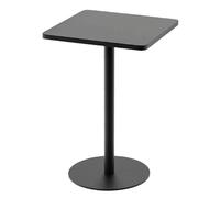 SXZenSpace Small Square Side Table, Outdoor Iron Negotiating Drink Coffee Easy Assembly, for Front Desk, Milk Tea Shop Bar(Black,48x72cm/19x28in)