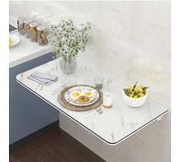 SXZenSpace Wall Mounted Folding Table Floating Desk for Kitchens Laundry Office Computer Workstation(30 * 120cm/12 47in)