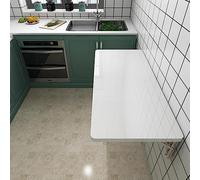 SXZenSpace Wall Mounted Folding Table for Kitchen Laundry Home Office Work Fold Down Floating Drop leaf Desk 60x40 80x40 120x50cm