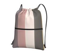 sxzvvbn A warm and rustic colour scheme Outdoor Drawstring Rucksack Waterproof Lightweight Gym Bag with Front Pocket & Internal Zip Pouch for Travel Sports