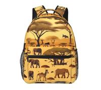 SXZVVBN African grassland animals Casual Campus Laptop Rucksack to Study