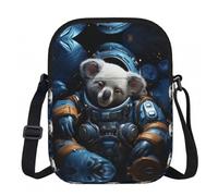 SXZVVBN astronaut koala Lightweight Waterproof Small Zip Crossbody Shoulder Bag for Women Travel with Adjustable Strap