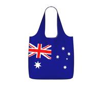 sxzvvbn Australian flag Reusable Shopping Bags Foldable Lightweight Travel Tote, 25L Capacity Compact Pouch for Grocery Work Weekend Adventures