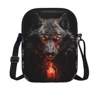 SXZVVBN Bad Boy Red Wolf Lightweight Waterproof Small Zip Crossbody Shoulder Bag for Women Travel with Adjustable Strap