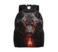 SXZVVBN Bad Boy Red Wolf Water Resistant 600D Backpack Lightweight Commuter Travel Rucksack Daypack Men Women