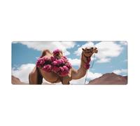 sxzvvbn beautiful camelExtra-large desktop mouse pad, 31.5 * 11.8 inches, gaming mouse pad with anti-slip rubber on the bottom