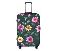 sxzvvbn Beautiful Purple Flowers XL Elastic Suitcase Protector Double Sided Zip Luggage Cover for Travel Business 18-32in