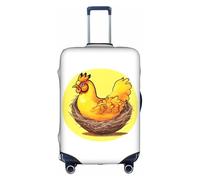 sxzvvbn Bird's Nest Golden Chicken L Elastic Suitcase Protector Double Sided Zip Luggage Cover for Travel Business 18-32in
