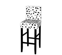SXZVVBN Black And White Polka Dot Stretch Bar Stool Covers Dining Seat