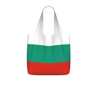 sxzvvbn Bulgarian Flag Reusable Shopping Bags Foldable Lightweight Travel Tote, 25L Capacity Compact Pouch for Grocery Work Weekend Adventures