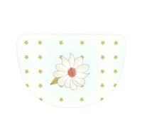 SXZVVBN Camellia in bloom Flannel Half Moon Door Mat For Indoors