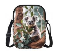 SXZVVBN Cartoon koala Lightweight Waterproof Small Zip Crossbody Shoulder Bag for Women Travel with Adjustable Strap