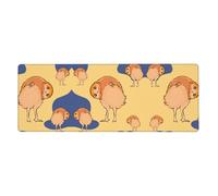 sxzvvbn Crooked OwlExtra-large desktop mouse pad, 31.5 * 11.8 inches, gaming mouse pad with anti-slip rubber on the bottom