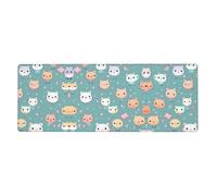 sxzvvbn Cute foxExtra-large desktop mouse pad, 31.5 * 11.8 inches, gaming mouse pad with anti-slip rubber on the bottom