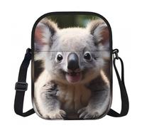 SXZVVBN Cute Koala Lightweight Waterproof Small Zip Crossbody Shoulder Bag for Women Travel with Adjustable Strap