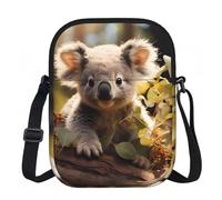 SXZVVBN Cute Koala Plant Lightweight Waterproof Small Zip Crossbody Shoulder Bag for Women Travel with Adjustable Strap