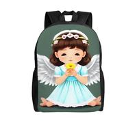 SXZVVBN Cute little angel Water Resistant 600D Backpack Lightweight Commuter Travel Rucksack Daypack Men Women