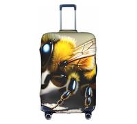 sxzvvbn Cute Little bee M Elastic Suitcase Protector Double Sided Zip Luggage Cover for Travel Business 18-32in