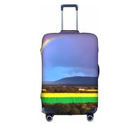 sxzvvbn Evening Rainbow S Elastic Suitcase Protector Double Sided Zip Luggage Cover for Travel Business 18-32in