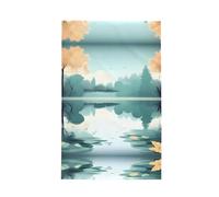 sxzvvbn Fallen leaves on a tranquil lake Waffle kitchen towels, soft and absorbent, suitable for kitchen cleaning, tea towels, and bar towels.