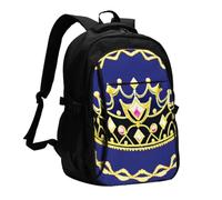 SXZVVBN Fantasy Tiara Travel Laptop Rucksack With USB Port