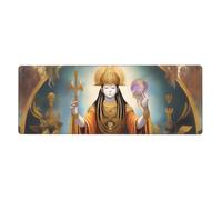 sxzvvbn Female GodExtra-large desktop mouse pad, 31.5 * 11.8 inches, gaming mouse pad with anti-slip rubber on the bottom