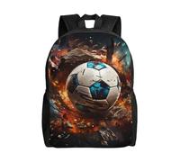 SXZVVBN Firecracker Soccer Water Resistant 600D Backpack Lightweight Commuter Travel Rucksack Daypack Men Women