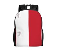 SXZVVBN Flag of Malta Water Resistant 600D Backpack Lightweight Commuter Travel Rucksack Daypack Men Women