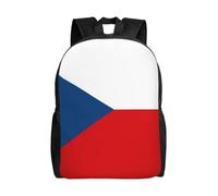 SXZVVBN Flag of the Czech Republic Water Resistant 600D Backpack Lightweight Commuter Travel Rucksack Daypack Men Women