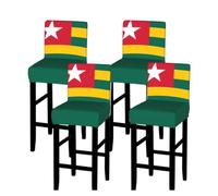 SXZVVBN Flag of Togo Stretch Bar Stool Covers Dining Seat