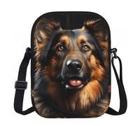 SXZVVBN German Shepherd Lightweight Waterproof Small Zip Crossbody Shoulder Bag for Women Travel with Adjustable Strap